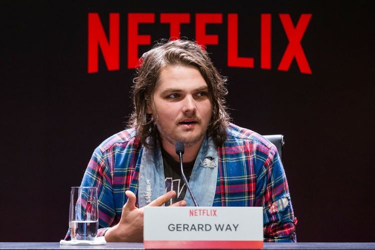 Gerard Way, penulis komik Umbrella Academy, sebagai panelis dalam acara Netflix